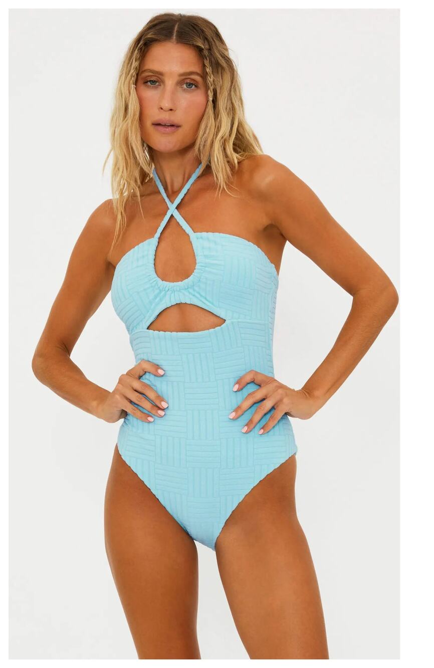 NEW Beach Riot Phoenix One Piece Blueberry Ice Terry Size XL